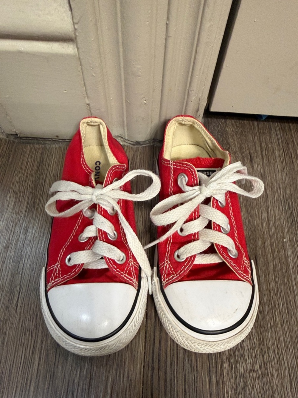 Little Kids Red Converse Sneakers